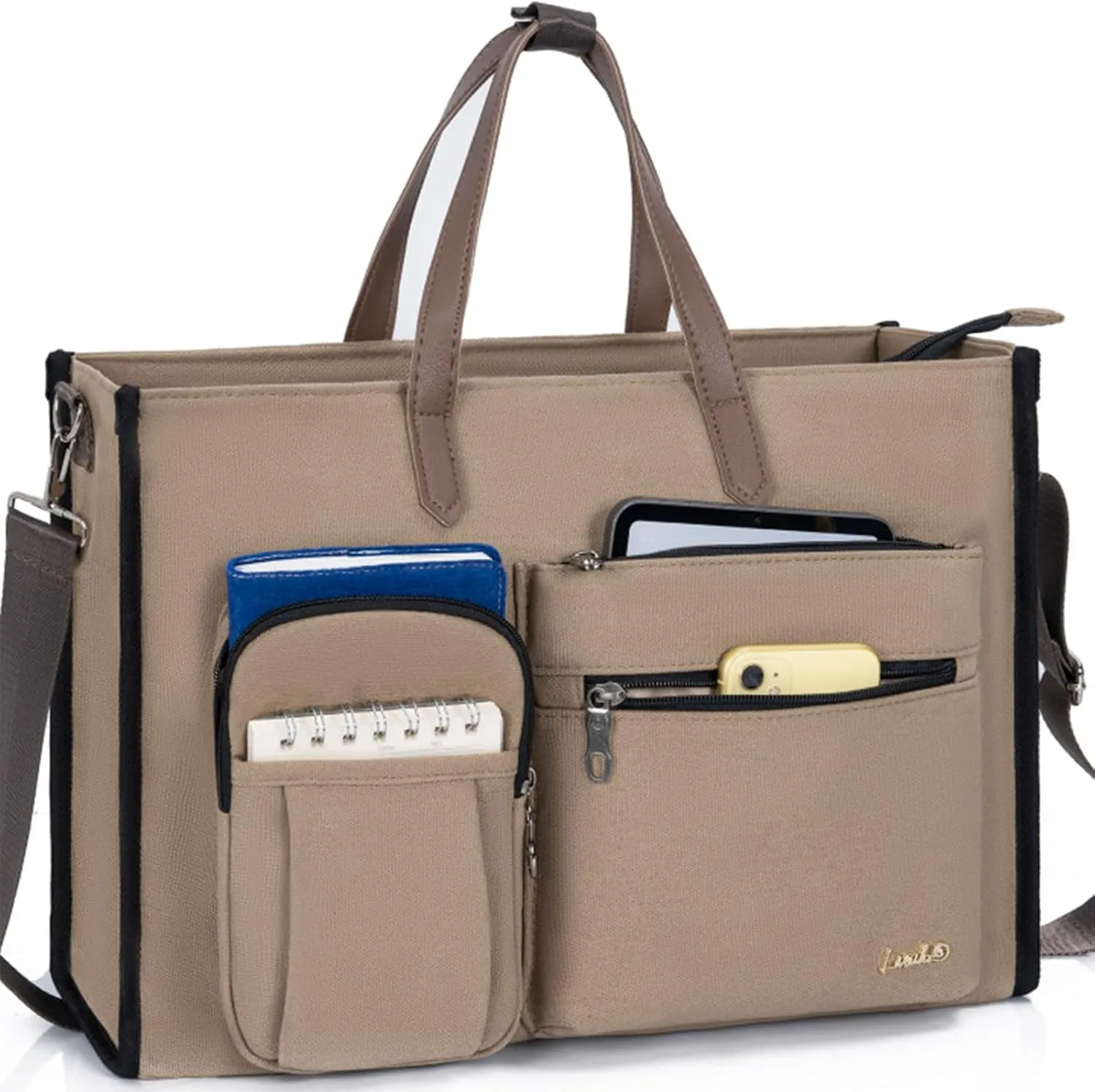 Laptop Bag for Women 15.6 inch Work, Nurse Bag Teacher Tote Bag Professional Laptop Tote, Large Purse Handbag