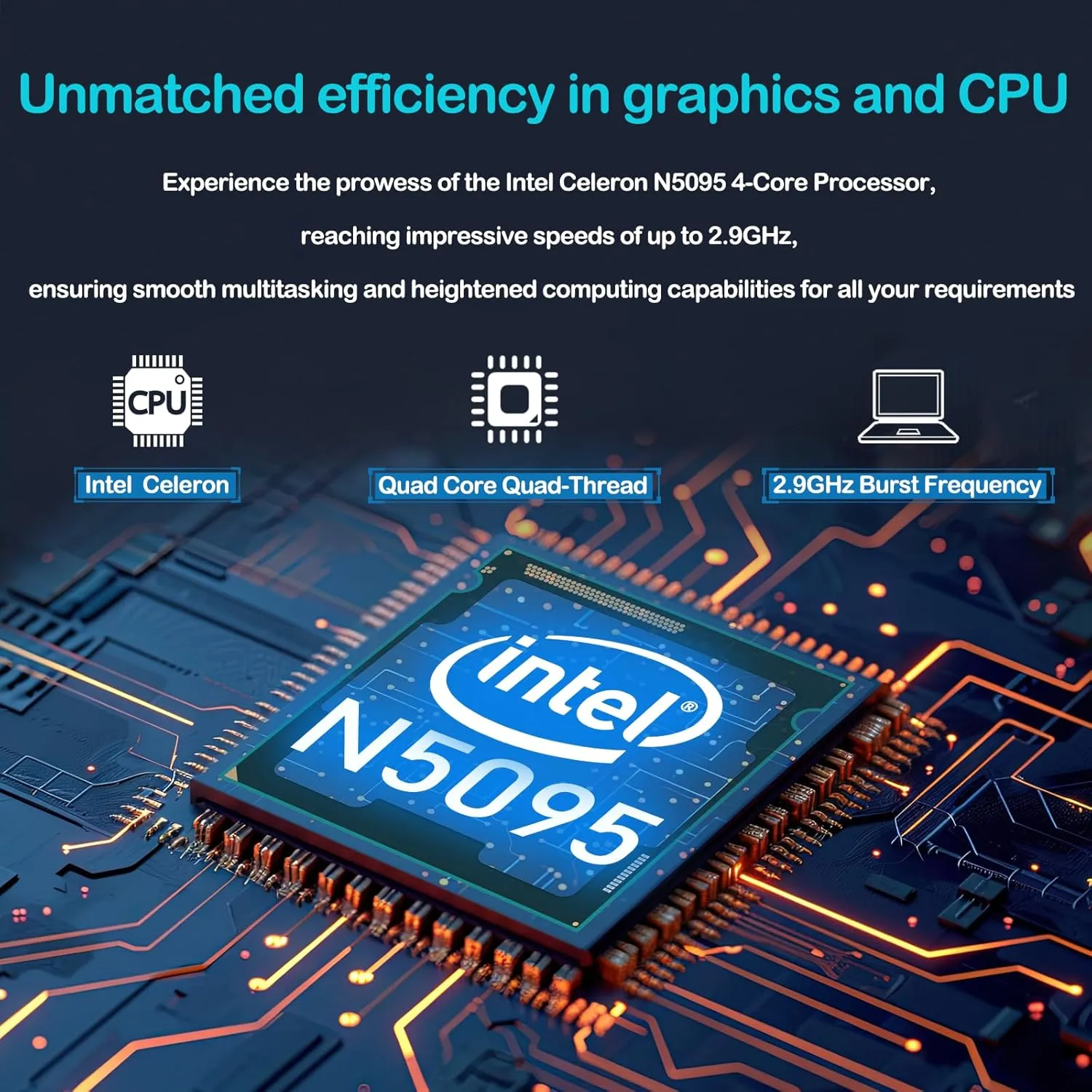 Laptop Computer, 17 inch Laptop, Intel Celeron N5095(UP to 2.9GHz) 8GB RAM 512GB SSD, Computers with Windows 11, 1920 x 1080 Display, Type-C, Webcam, Dual Wi-Fi, Buletooth 4.2, HDMI, USB 3.0