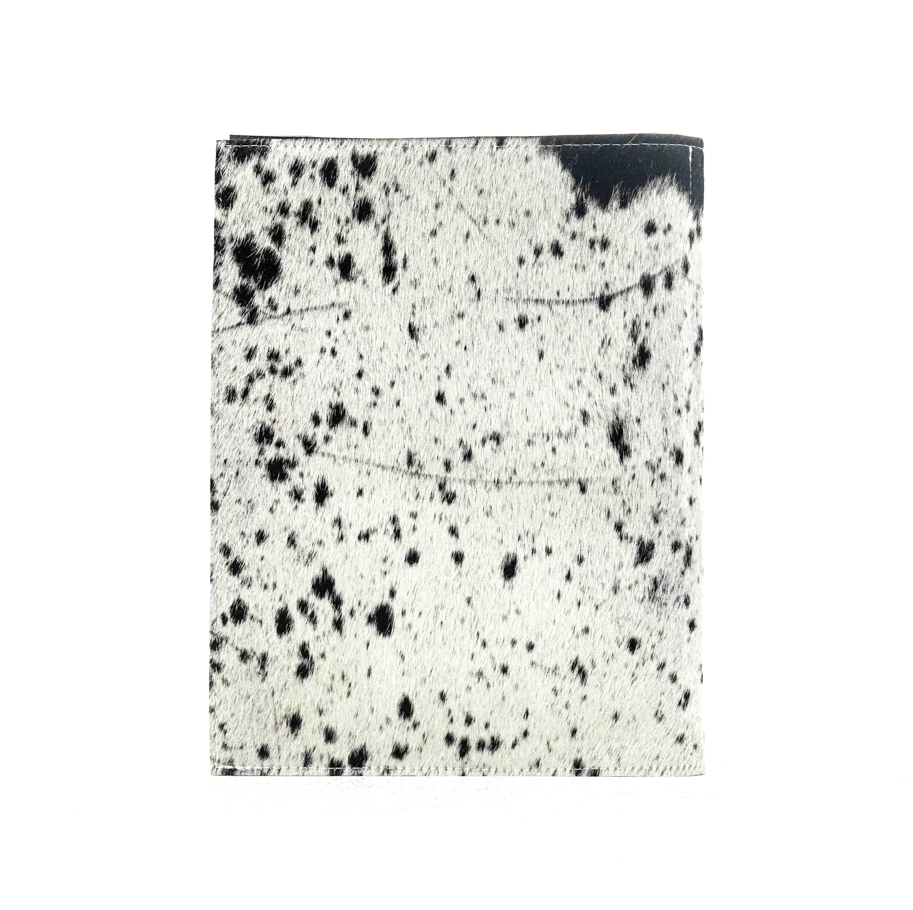 Large Notepad Cover - Black & White w/ Plated Denim Tool