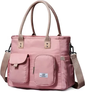 Large Utility Tote Bag with Multi-pockets and Compartment for Travel & Work
