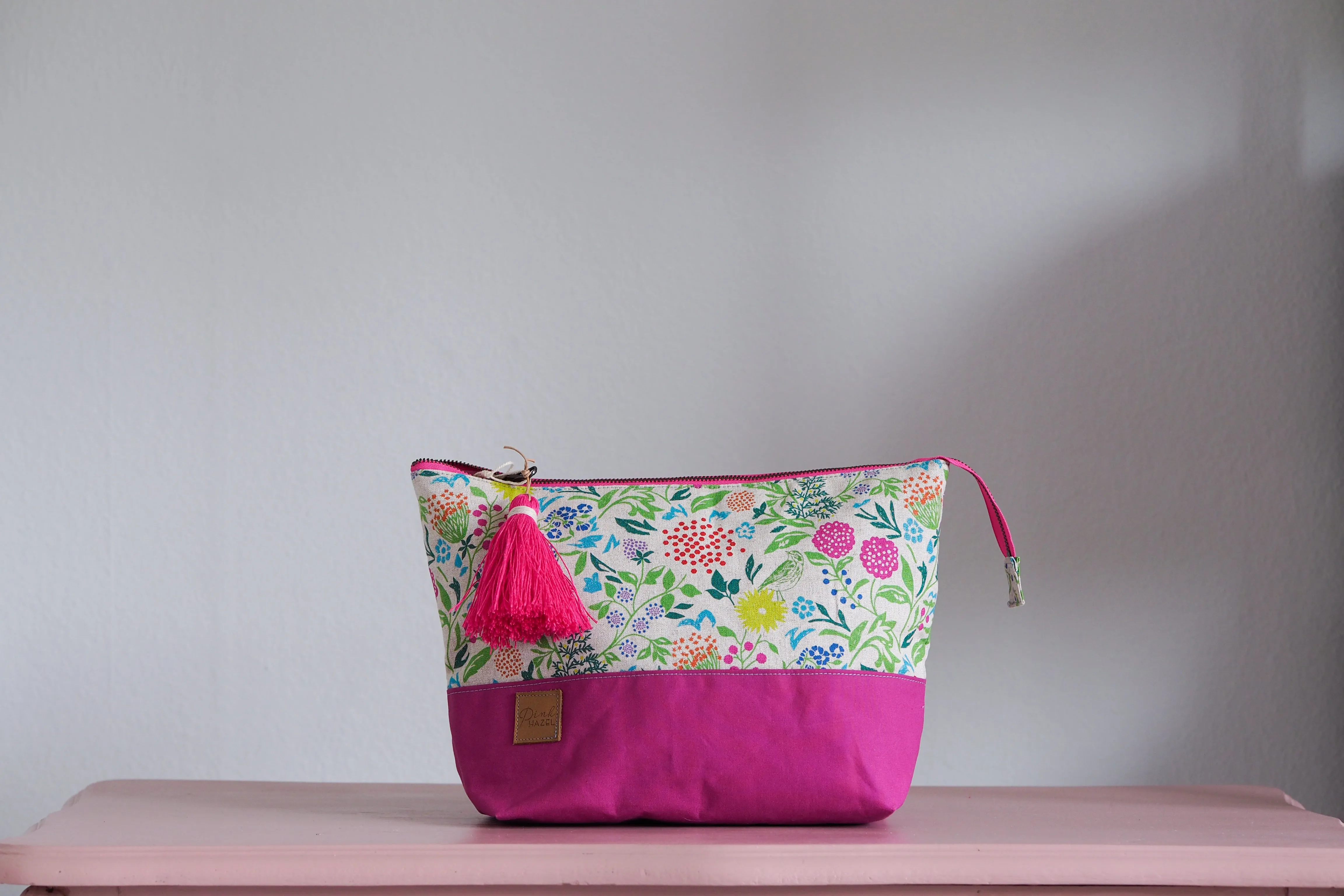 Large Zipper Pouch - Wildflower field