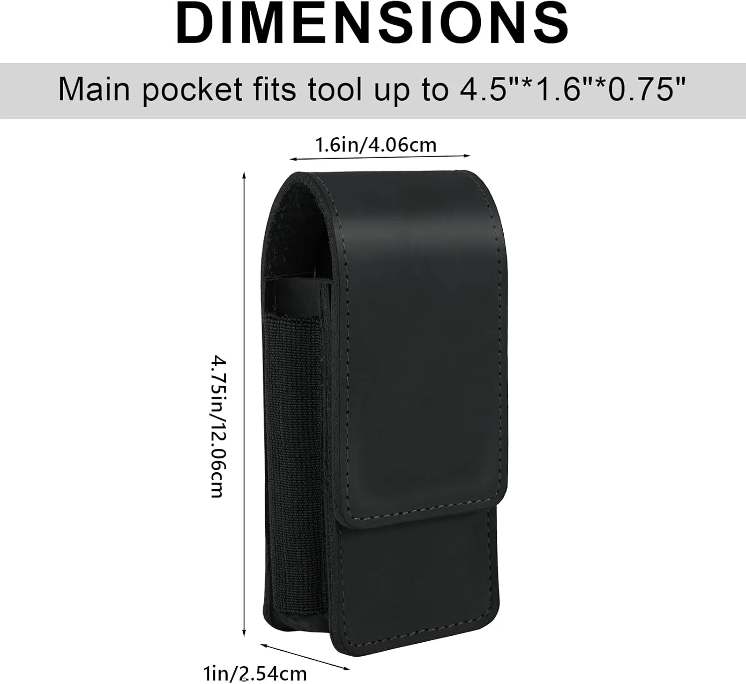 Leather Multitool Sheath Belt Holster Tool Pouch for Leatherman, Leather Pocket Organizer, Multitool Pouch Fits Folding Tool, EDC Multi Tool Sheath, Multi-Purpose Belt Clip