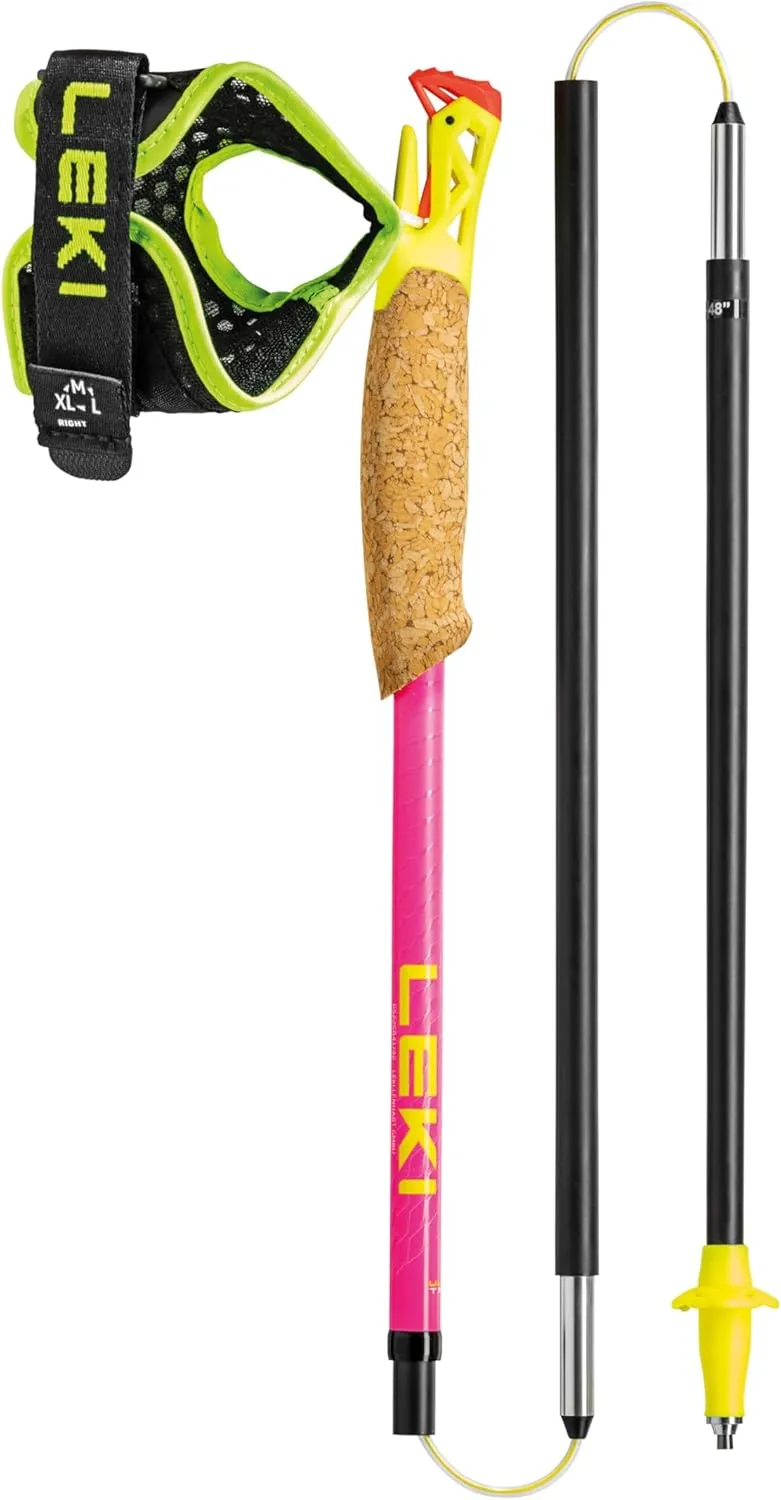 LEKI Ultratrail FX.One Superlite Carbon Collapsible Lightweight Trekking Poles for Hiking & Trail Running