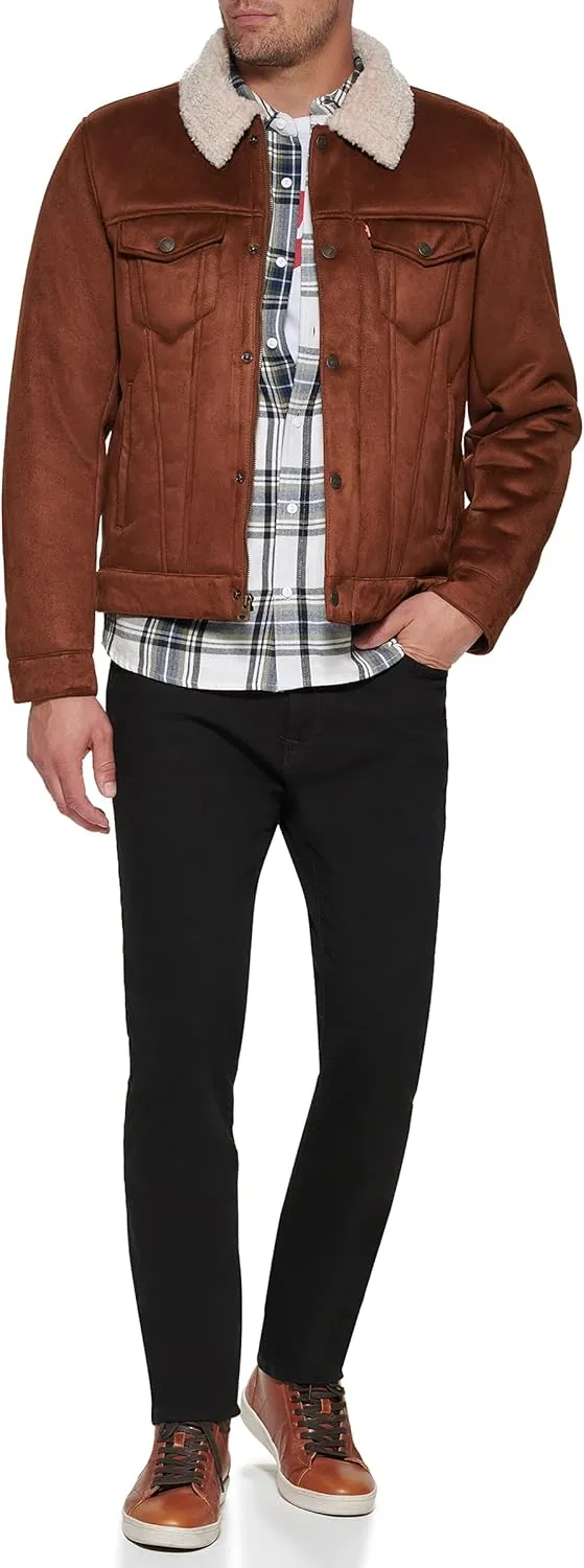 Levi's Men's Faux Leather Classic Trucker Jacket