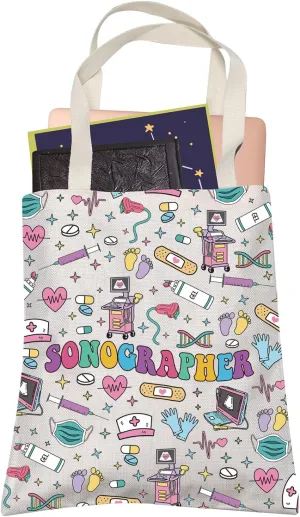 LEVLO Ultrasound Tech Pregnancy Gift Sonographer Shopping Bag Ultrasound Nurse Doctor Thank You Gift For Her