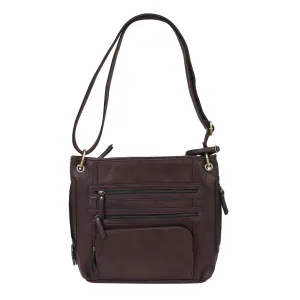 Lg Crossbodystylepurse W-hlstr Chocobrwn