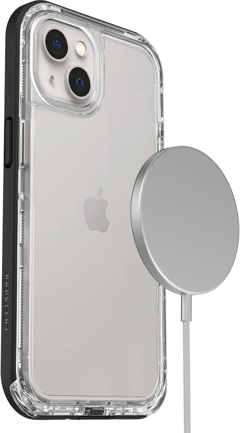 LifeProof 77-85537 for Apple iPhone 13, Slim DropProof, DustProof and Snowproof Case, Next Series, Clear/Black