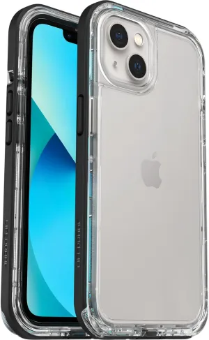LifeProof 77-85537 for Apple iPhone 13, Slim DropProof, DustProof and Snowproof Case, Next Series, Clear/Black