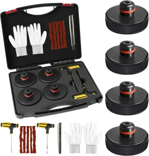 Lifting Jack Pad for Tesla Model 3/Y/S/X 2013 to 2026, Thickened Tesla Lifting Pucks to Protect Chassis and Battery with Tire Repair Tools and Storage Case, Must-Have for Tesla Accessories