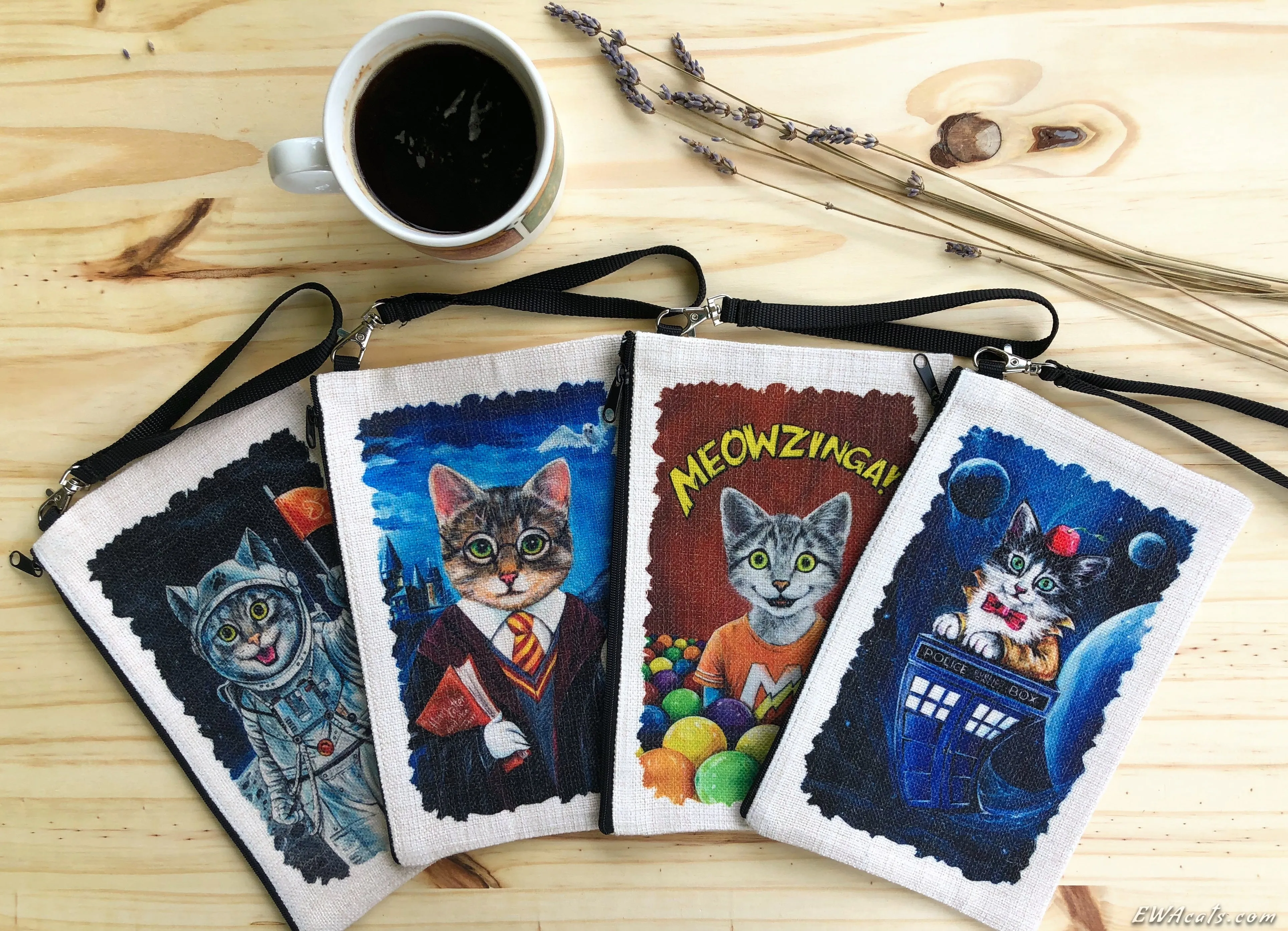 Linen Wallet "Kitty Who"
