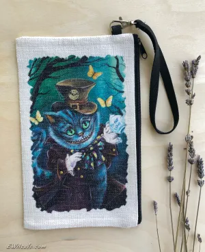 Linen Wallet "Steampunk Cheshi"