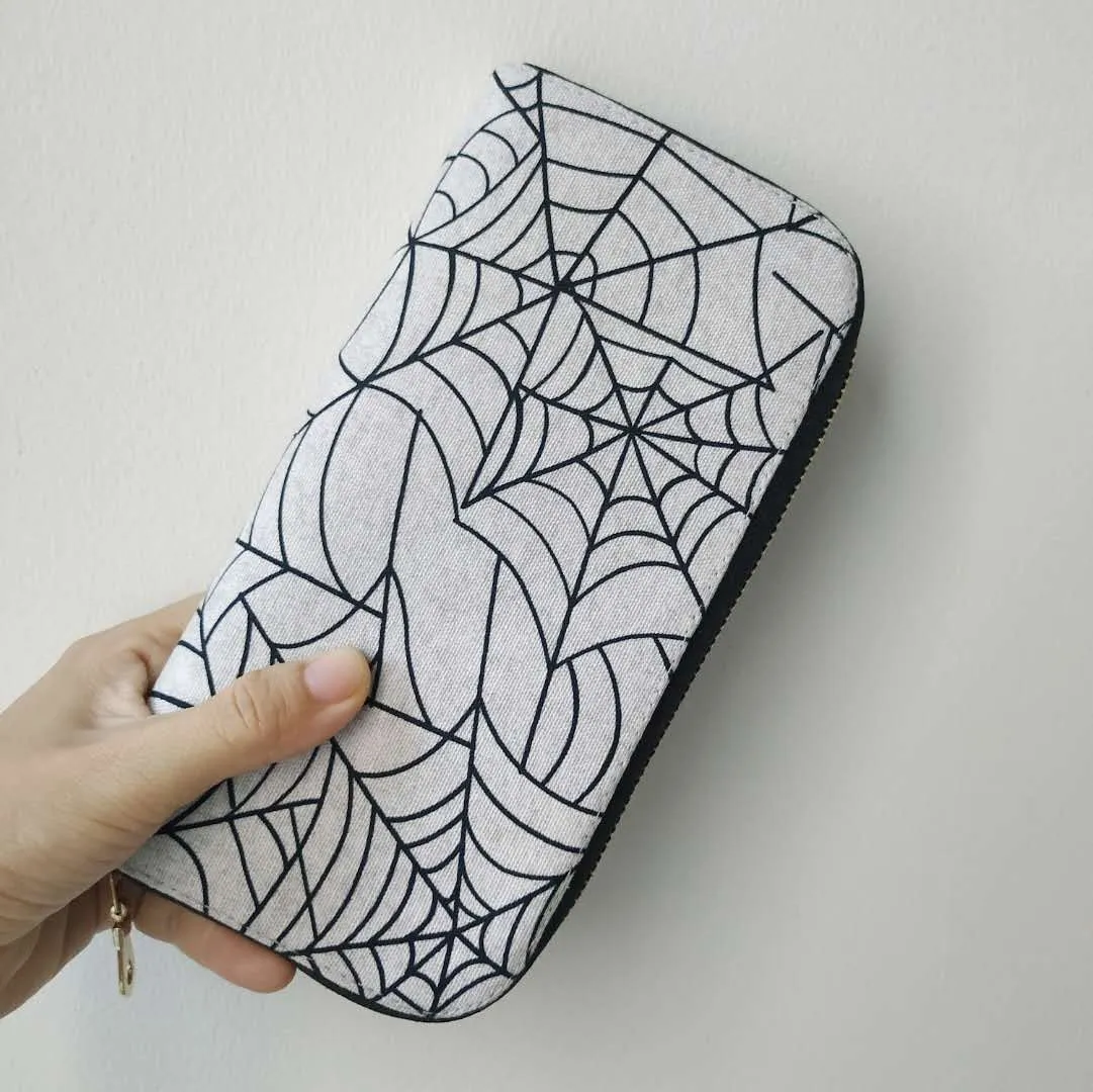 Long Zipper Wallet - Spider