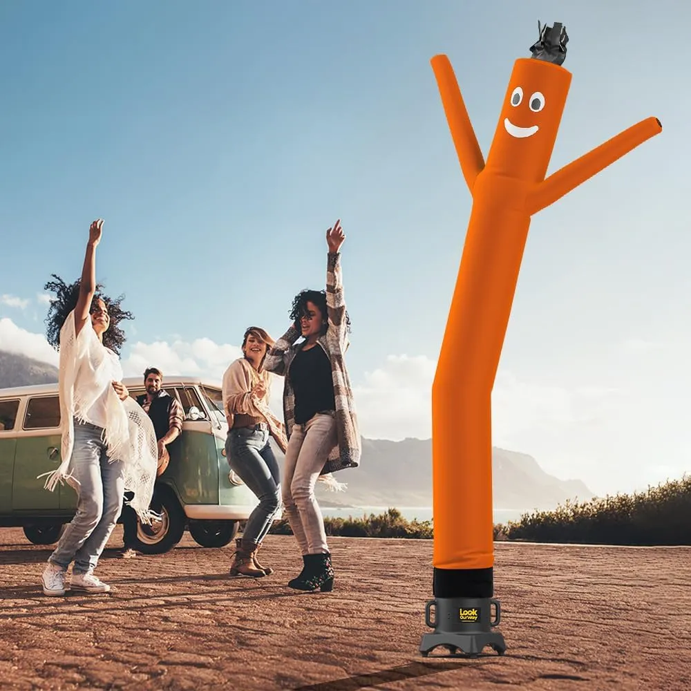 LookOurWay Air Dancers Wacky Waving Inflatable Tube Man Set - 10 Feet Tall Inflatable Dancing Man with Blower - Orange