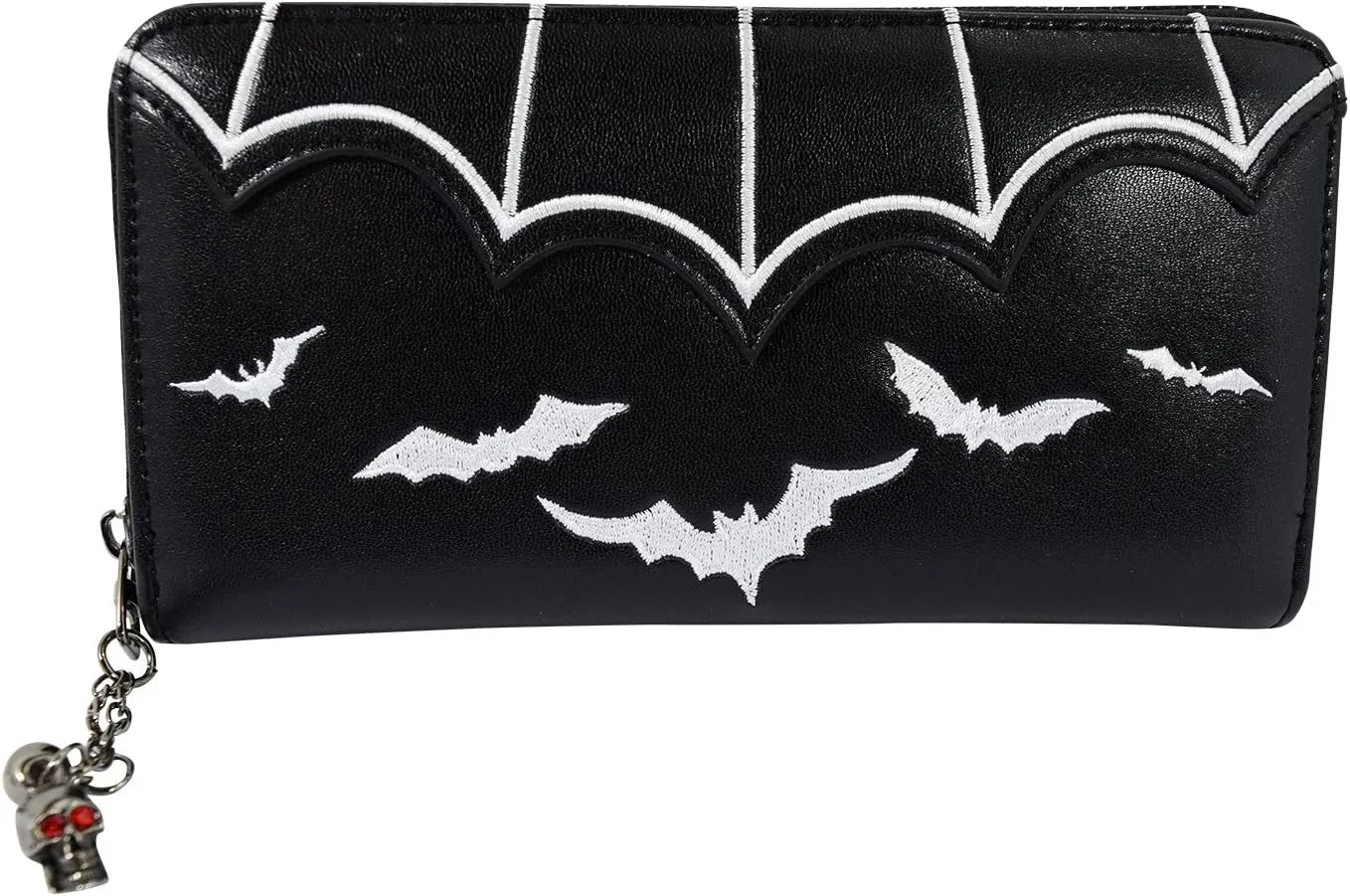 Lost Queen Witch Gotham Knight Bat Attack Bat Logo Zip Around Wallet