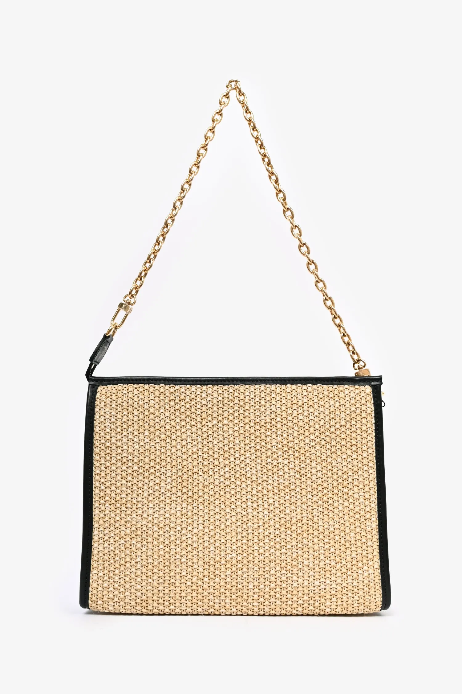 Louis Vuitton Beige/Black Raffia/Leather Toiletry Pouch on Chain
