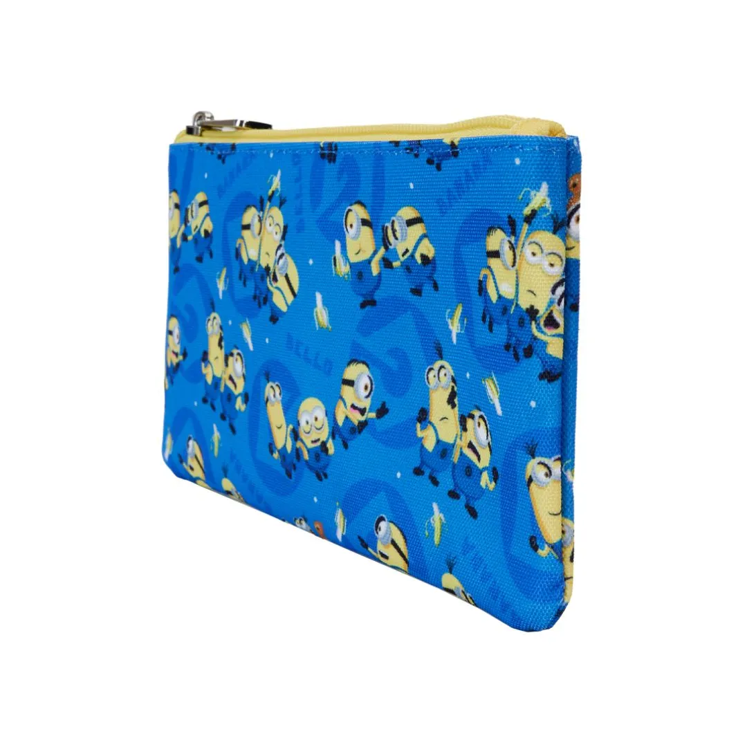 Loungefly: Despicable Me Minions All-Over Print Nylon Zipper Pouch Wristlet