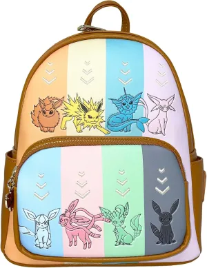Loungefly Pokemon Eeveelutions Womens Double Strap Shoulder Bag Purse