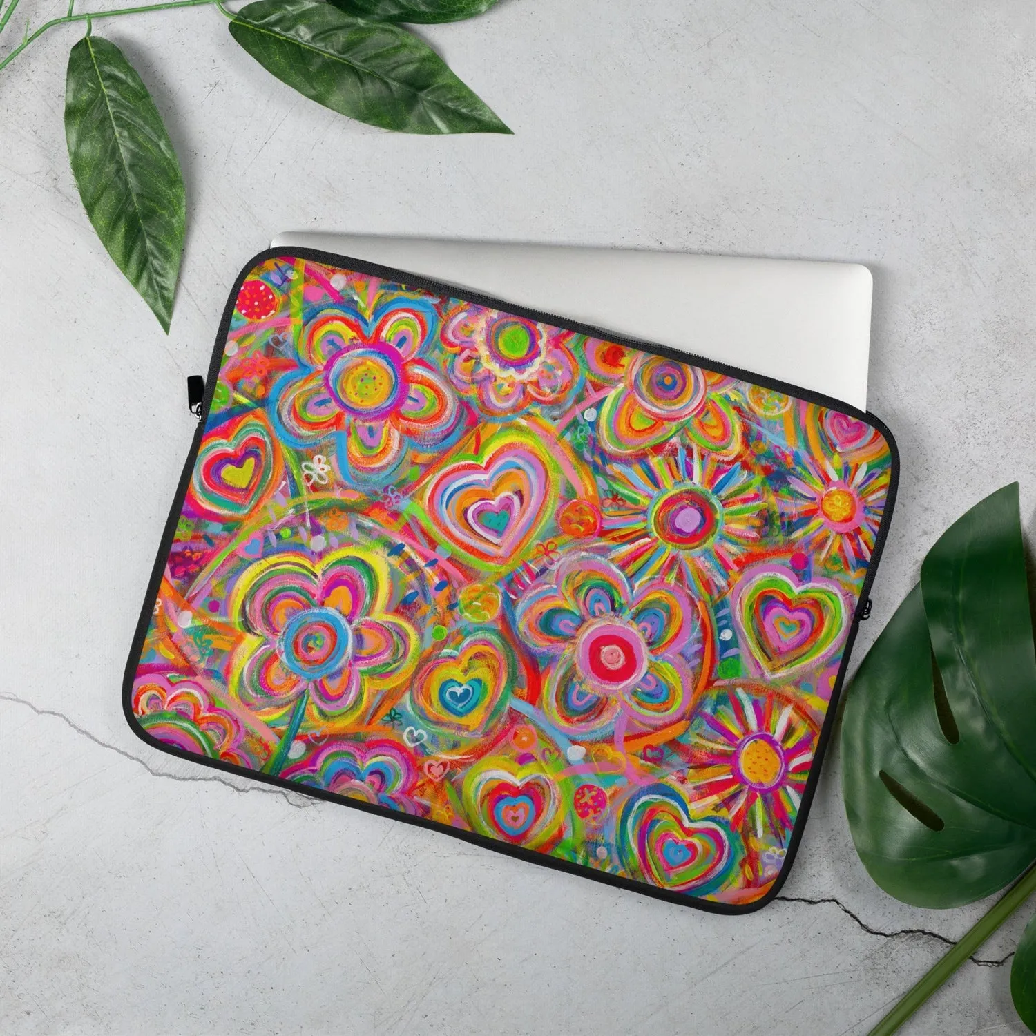 Love in Neon Laptop Sleeve