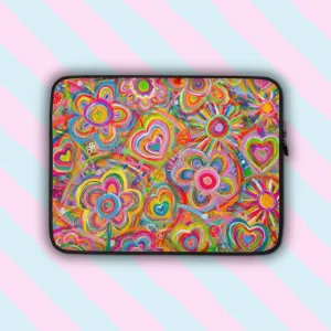 Love in Neon Laptop Sleeve