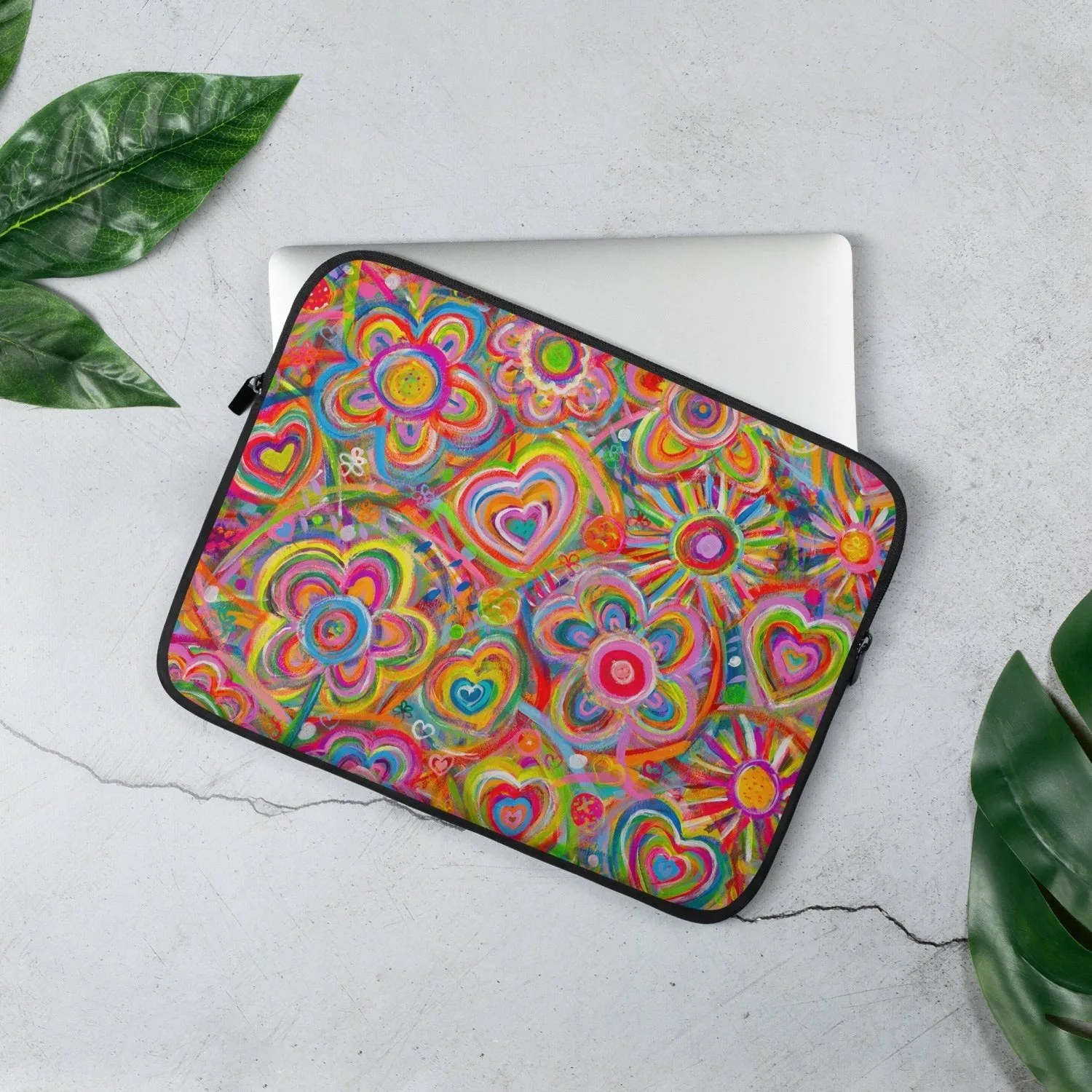 Love in Neon Laptop Sleeve