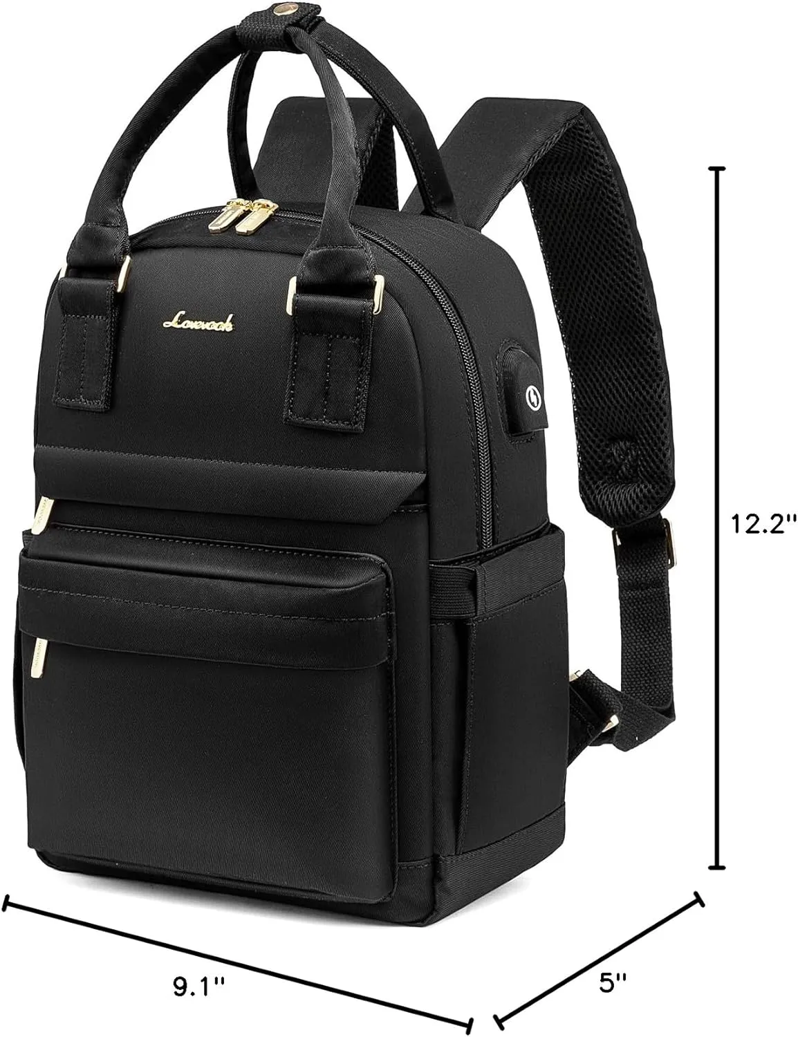 LOVEVOOK Mini Backpack for Women Stylish Waterproof Backpack Purse with USB Port, Cute Bookbag for College School Travel