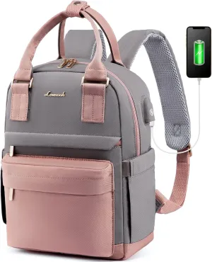 LOVEVOOK Mini Backpack for Women Stylish Waterproof Backpack Purse with USB Port, Cute Bookbag for College School Travel