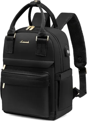 LOVEVOOK Mini Backpack for Women Stylish Waterproof Backpack Purse with USB Port, Cute Bookbag for College School Travel