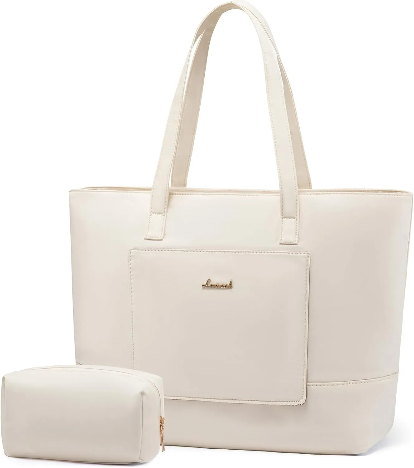 LOVEVOOK Work Tote with Laptop Compartment for Nurse Travel Commuter, Gym Bag with Yoga Mat Strap