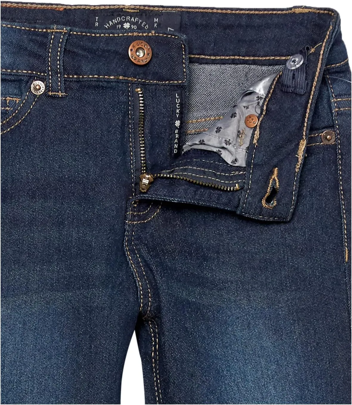Lucky Brand Girls' Bootcut Fit Stretch Denim Jean with Zipper Closure & Pocket S