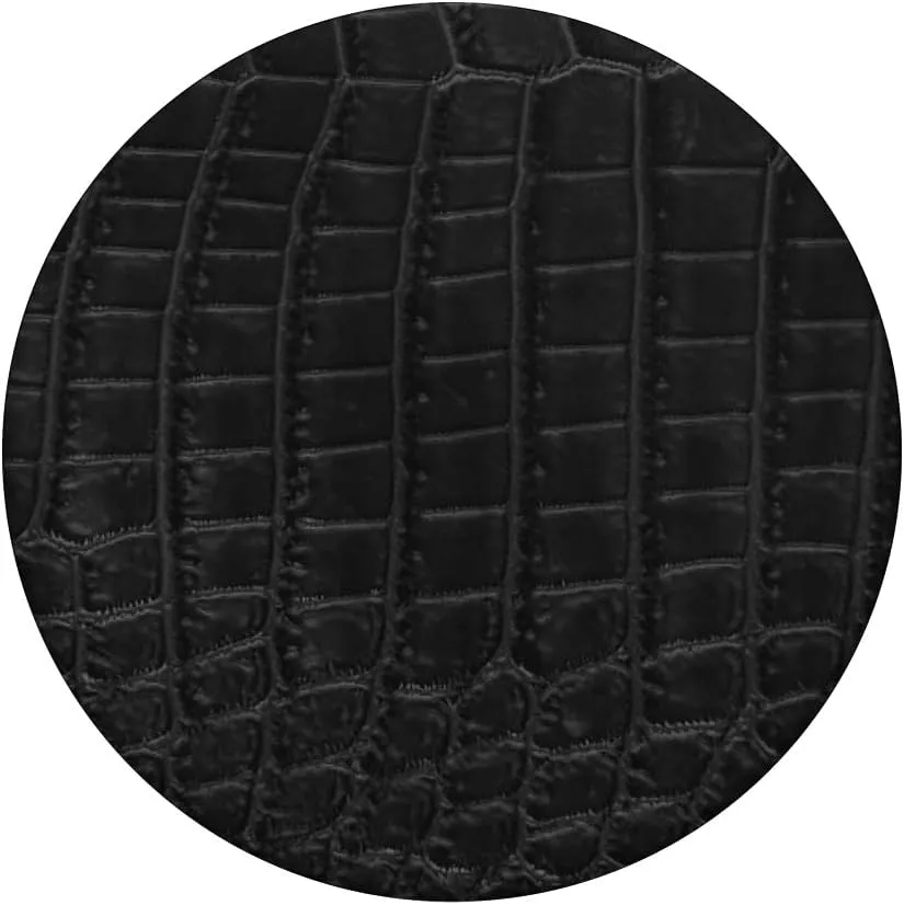 Luxury Black Faux Alligator / Crocodile Skin PopSockets PopGrip: Swappable Grip for Phones & Tablets PopSockets Adhesive PopGrip