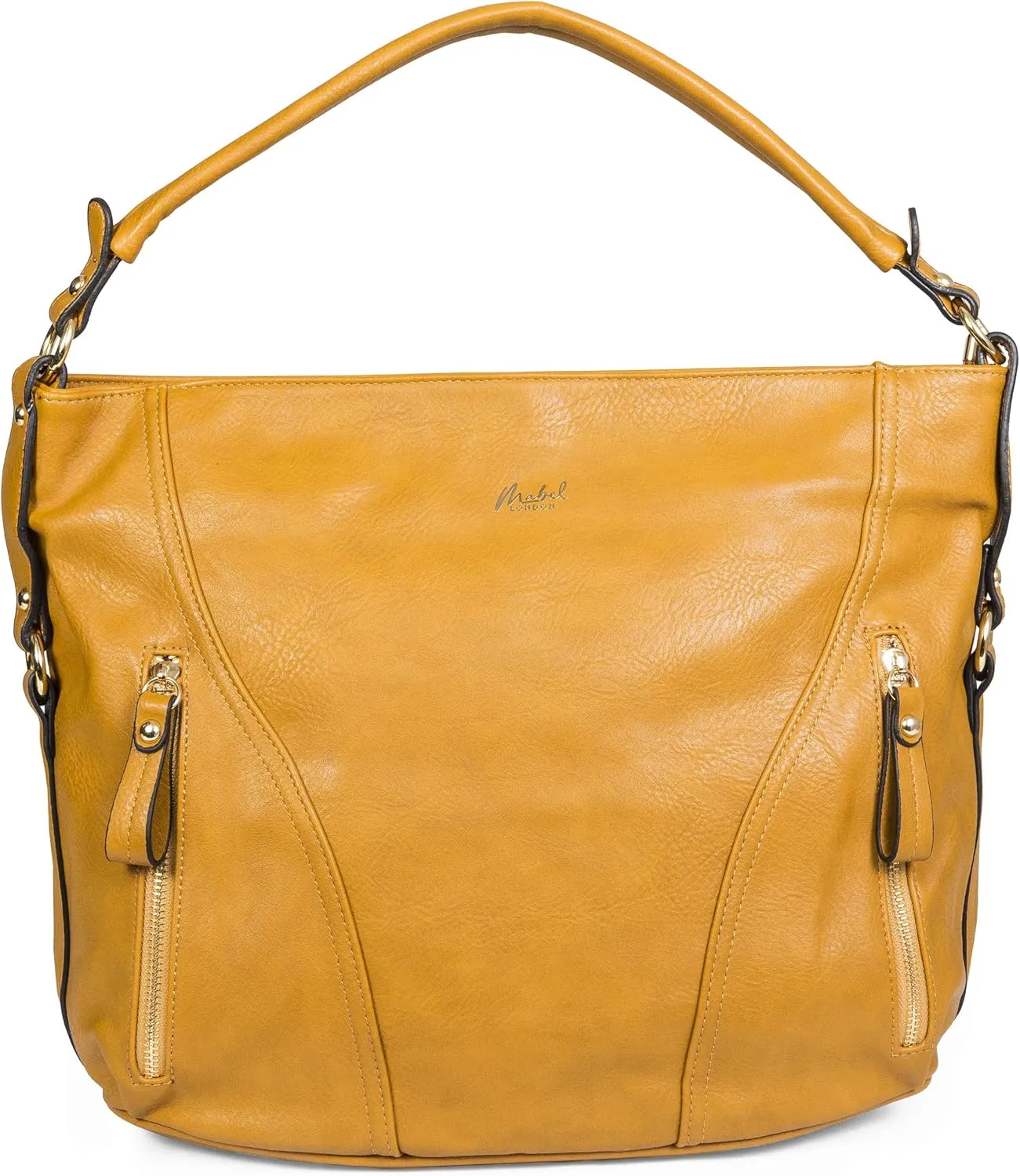 Mabel Large Tote Shoulder Bag – Faux Leather Everyday Handbag – Spacious Slouch Style Purse – Paula