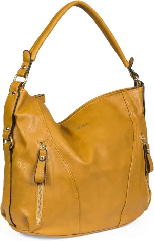 Mabel Large Tote Shoulder Bag – Faux Leather Everyday Handbag – Spacious Slouch Style Purse – Paula