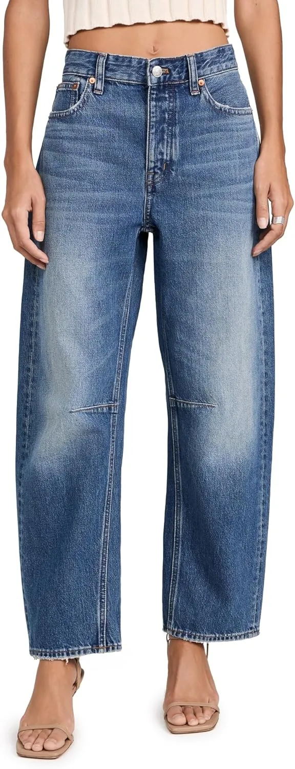 Madewell Women's The Darted Barrel-Leg Jean