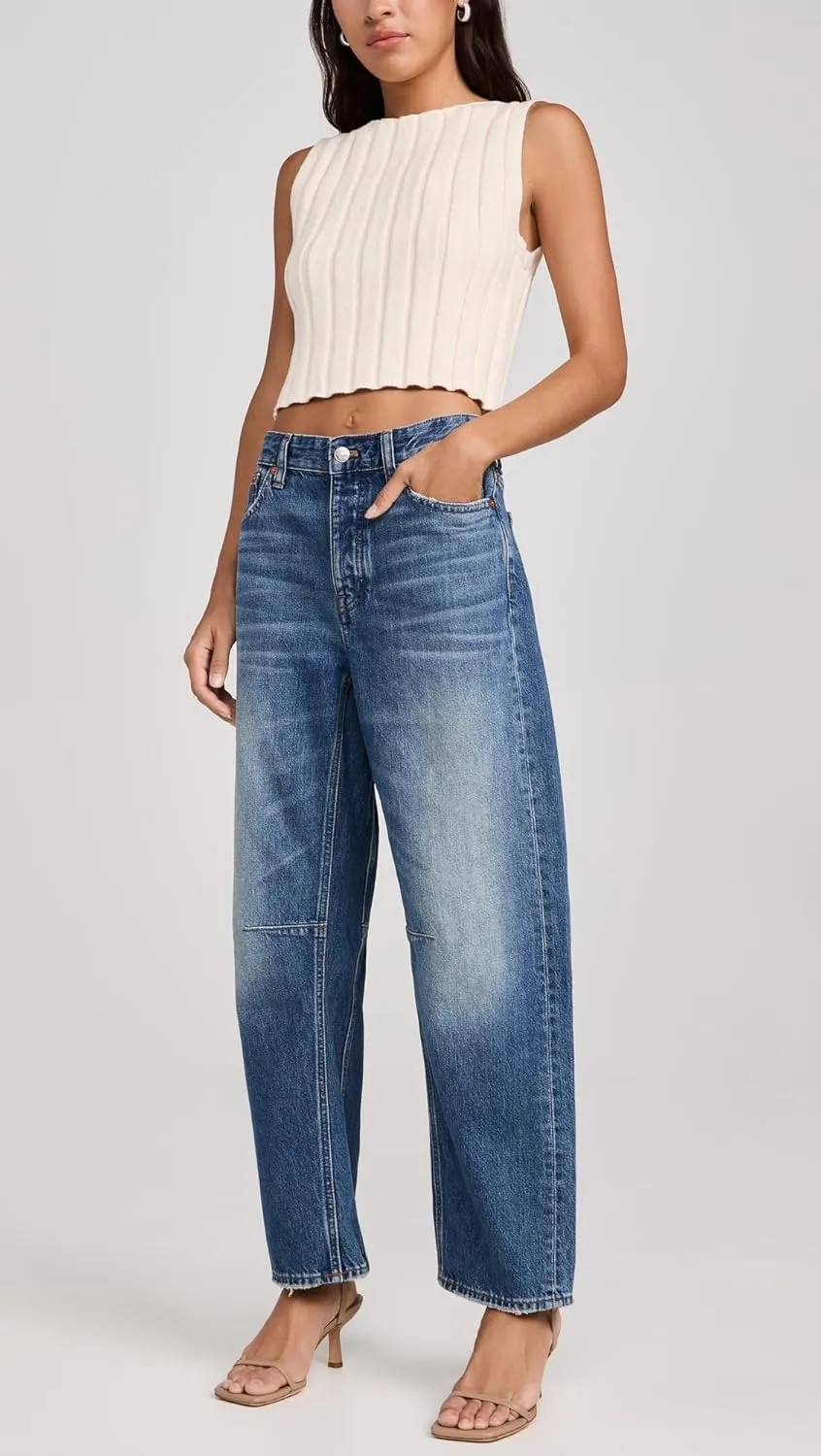 Madewell Women's The Darted Barrel-Leg Jean