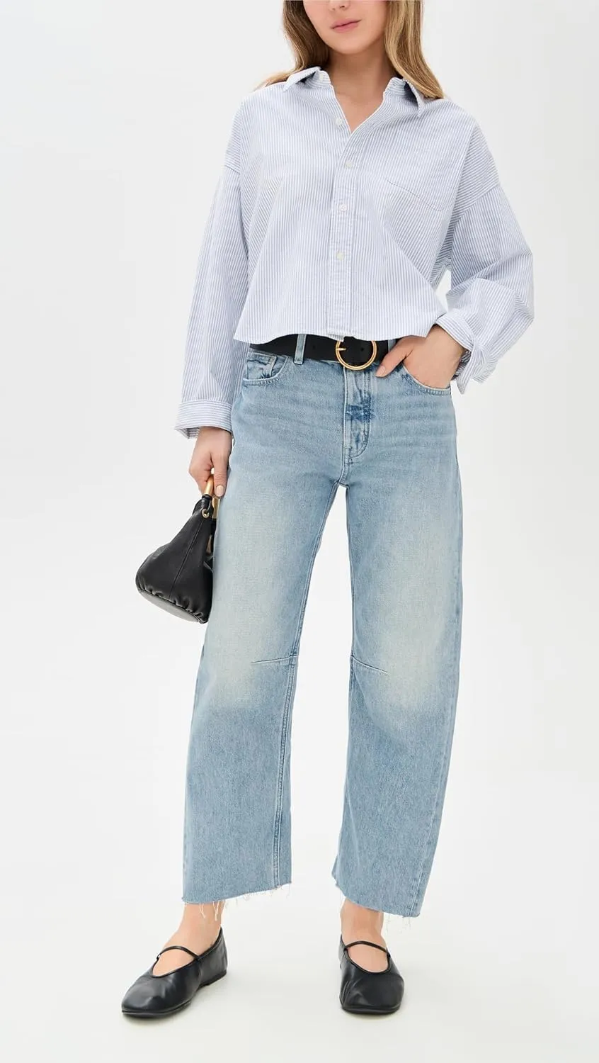 Madewell Women's The Darted Barrel-Leg Jean