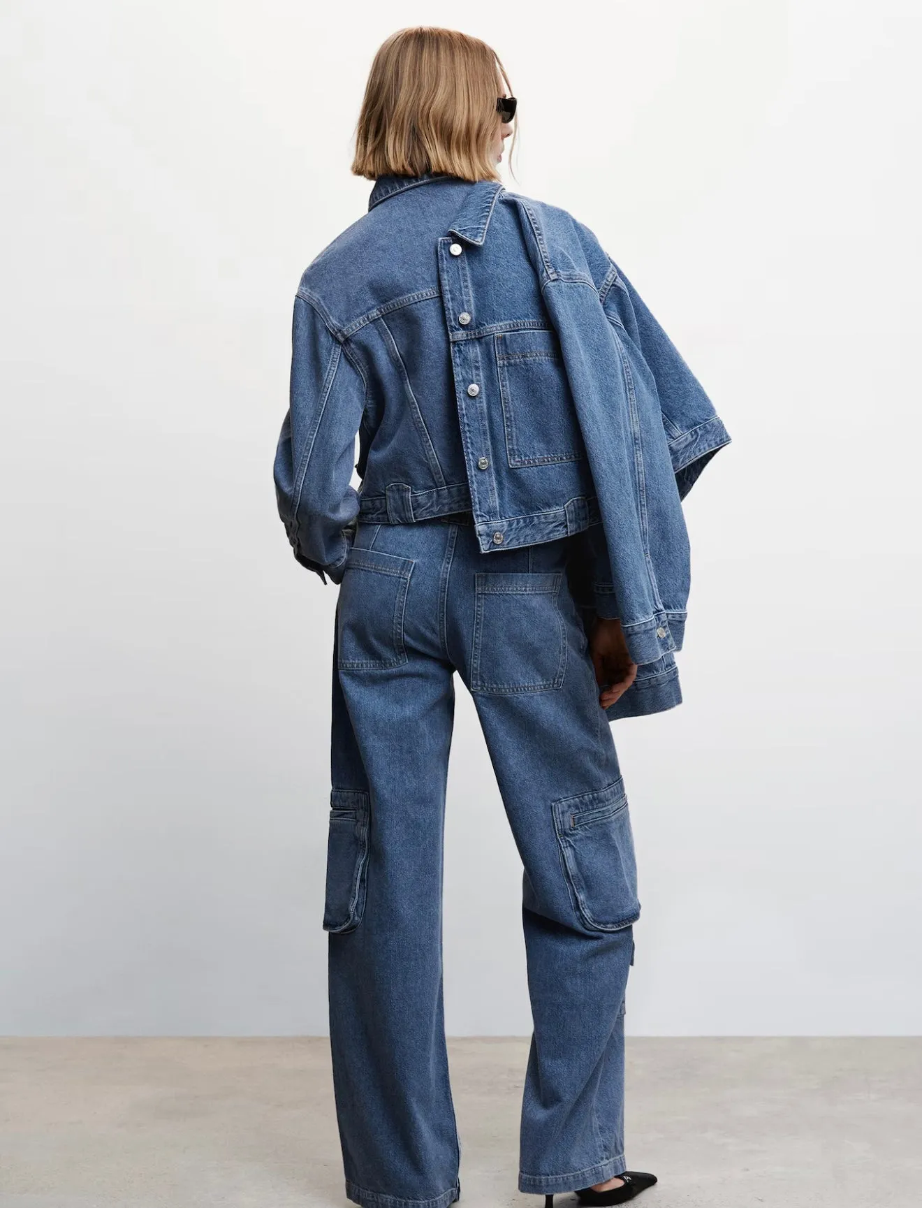 MANGO - MULTI-POCKET CARGO JEANS