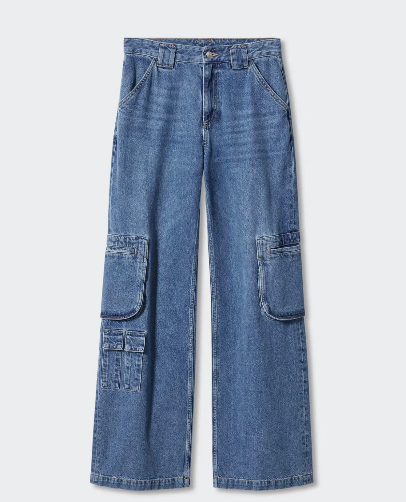 MANGO - MULTI-POCKET CARGO JEANS