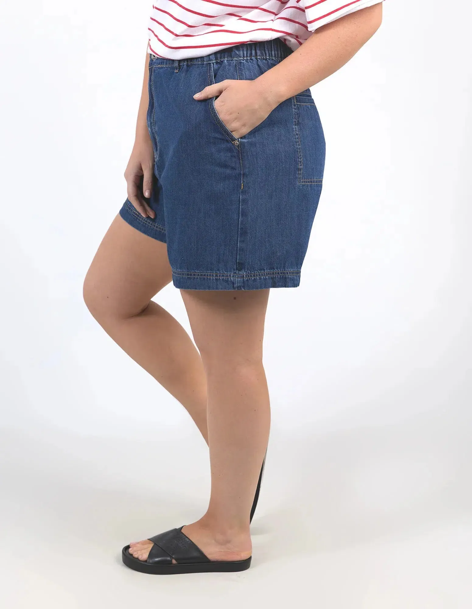 Matilda Denim Short - Dark Blue