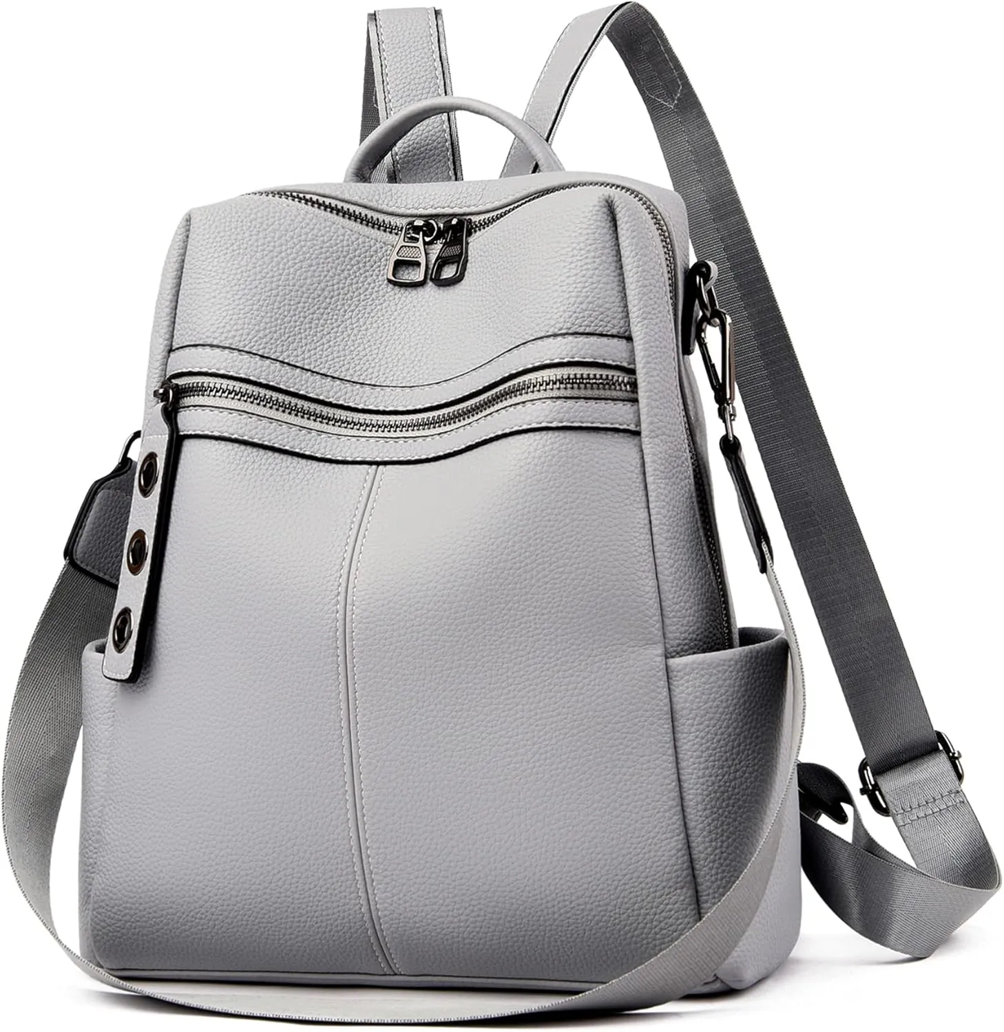 Maxoner Backpack Purse for Women Fashion Genuine Leather Convertible Shoulder Handbag Travel Bag Satchel Rucksack Ladies Bag