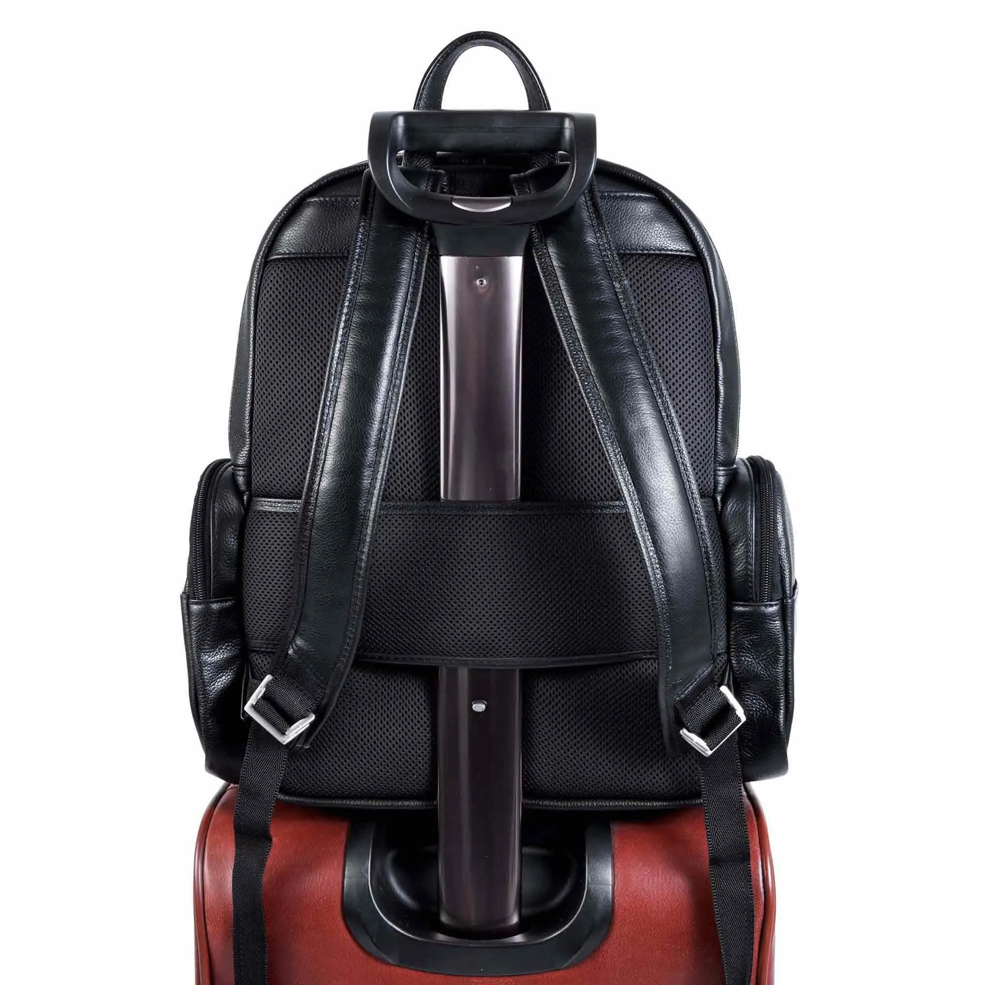 McKlein USA Cumberland 15" Leather Dual Compartment Laptop Backpack