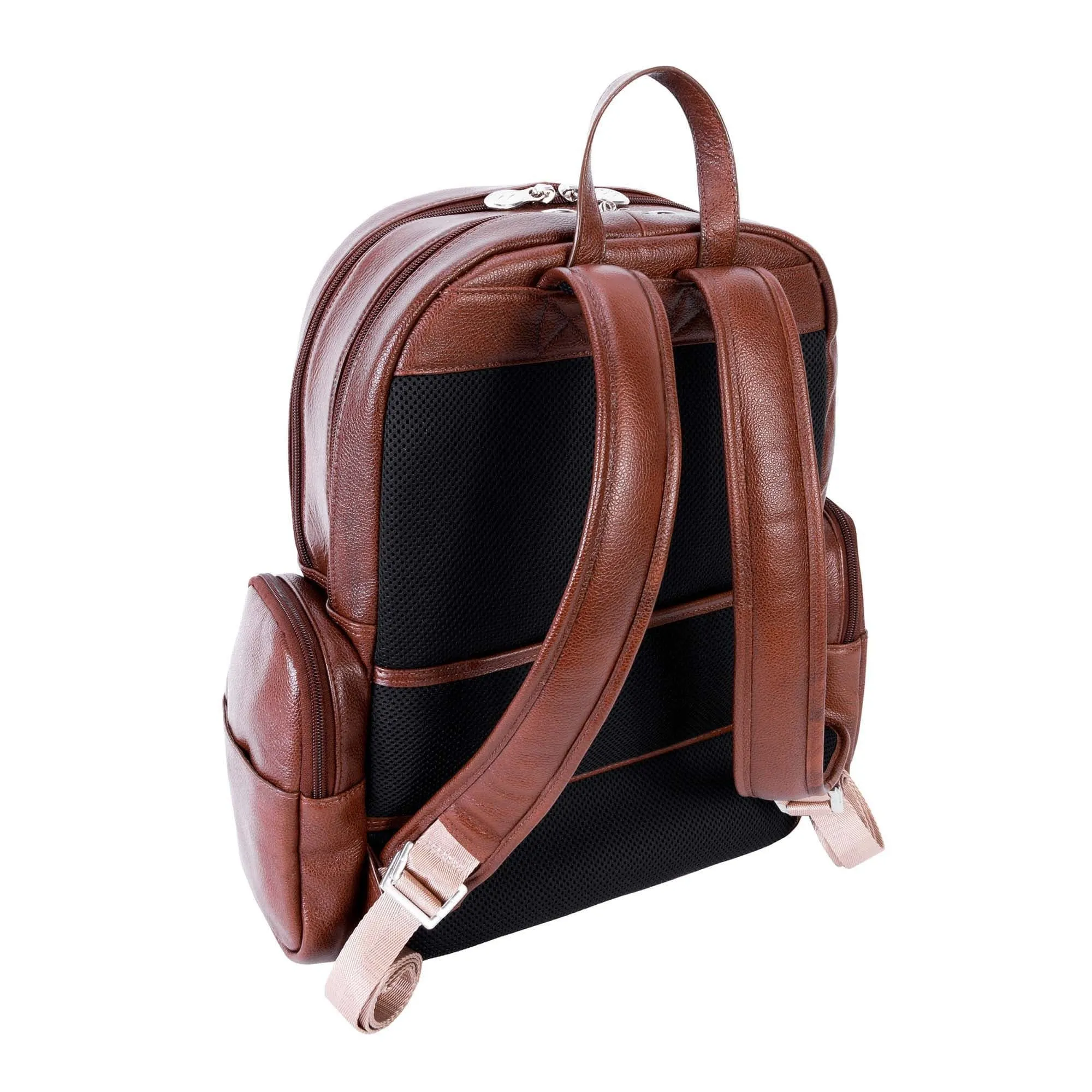 McKlein USA Cumberland 15" Leather Dual Compartment Laptop Backpack