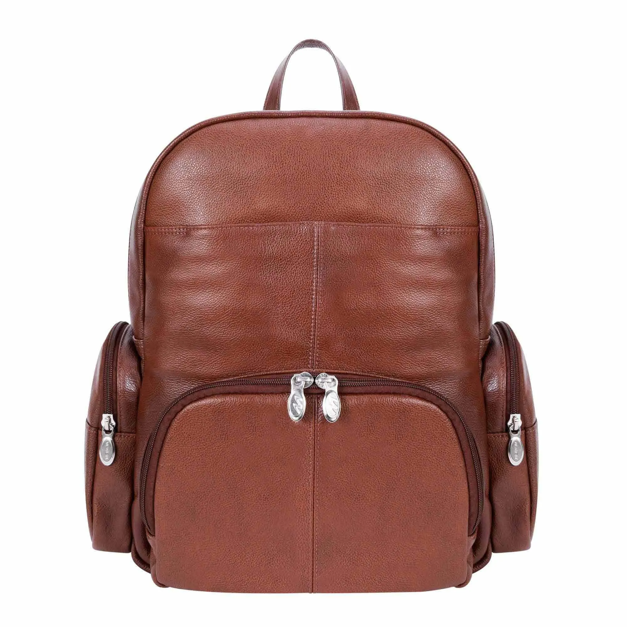 McKlein USA Cumberland 15" Leather Dual Compartment Laptop Backpack