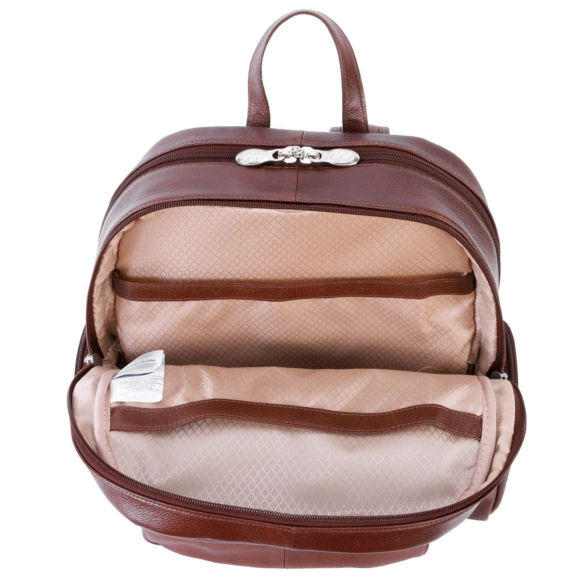 McKlein USA Cumberland 15" Leather Dual Compartment Laptop Backpack