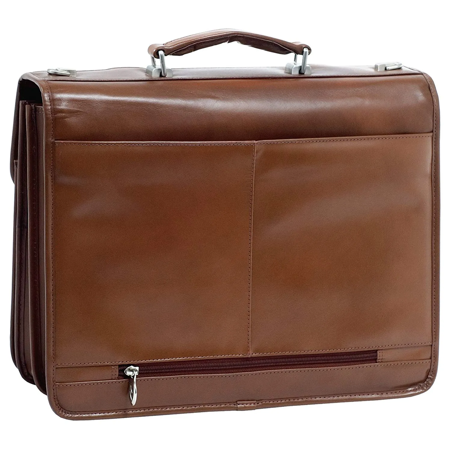 McKlein USA Flournoy 15" Leather Double Compartment Laptop Briefcase