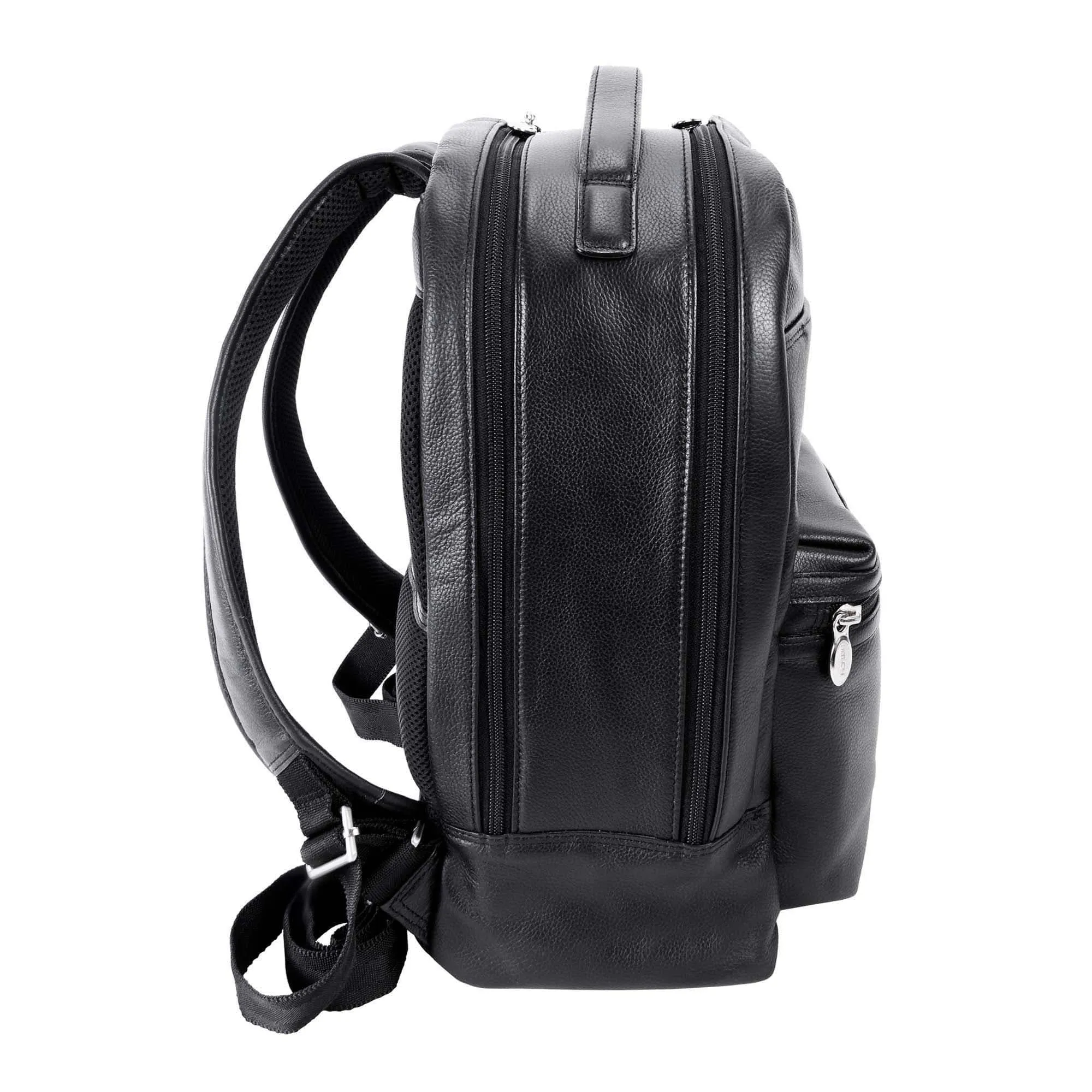 McKlein USA Parker 15" Leather Dual Compartment Laptop Backpack