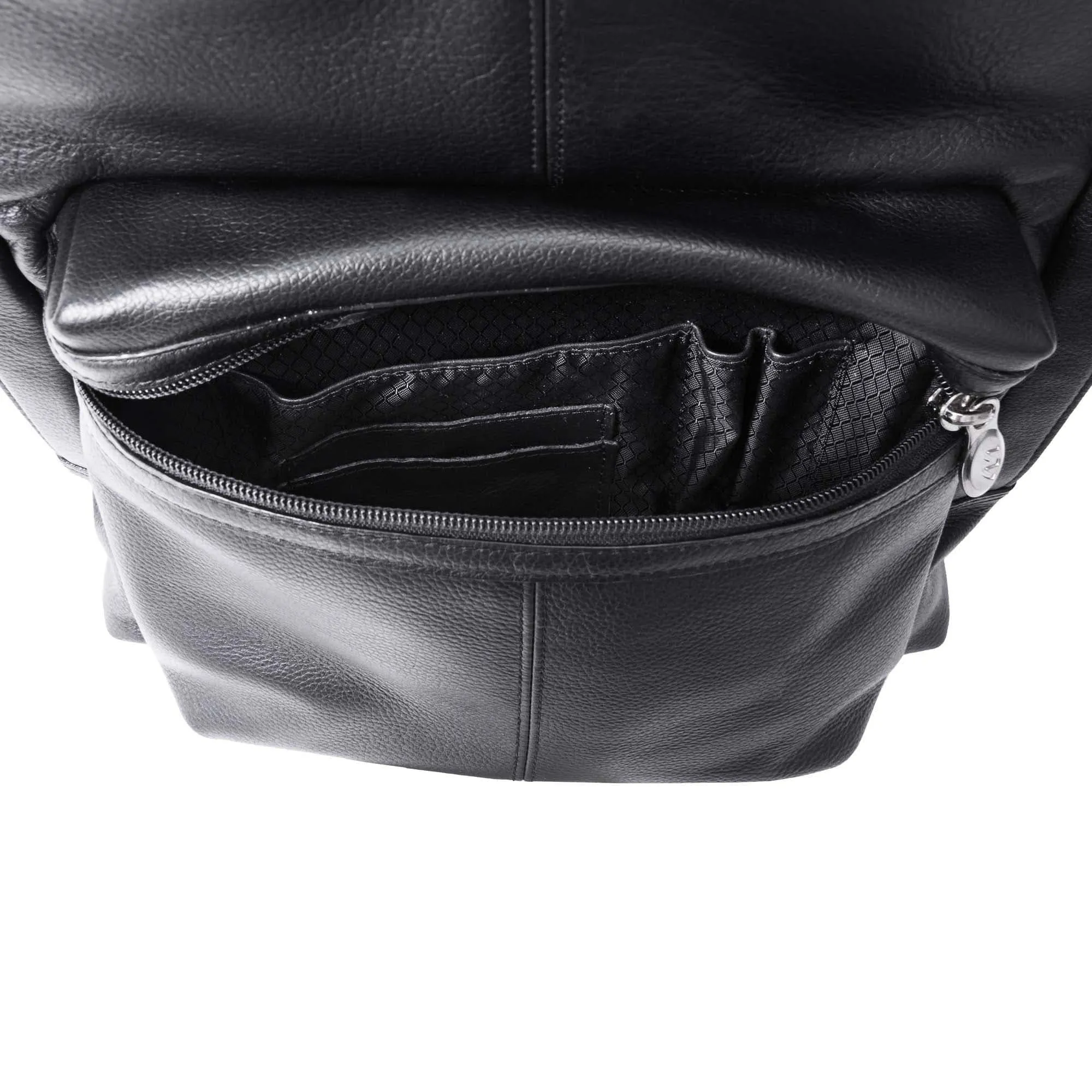 McKlein USA Parker 15" Leather Dual Compartment Laptop Backpack
