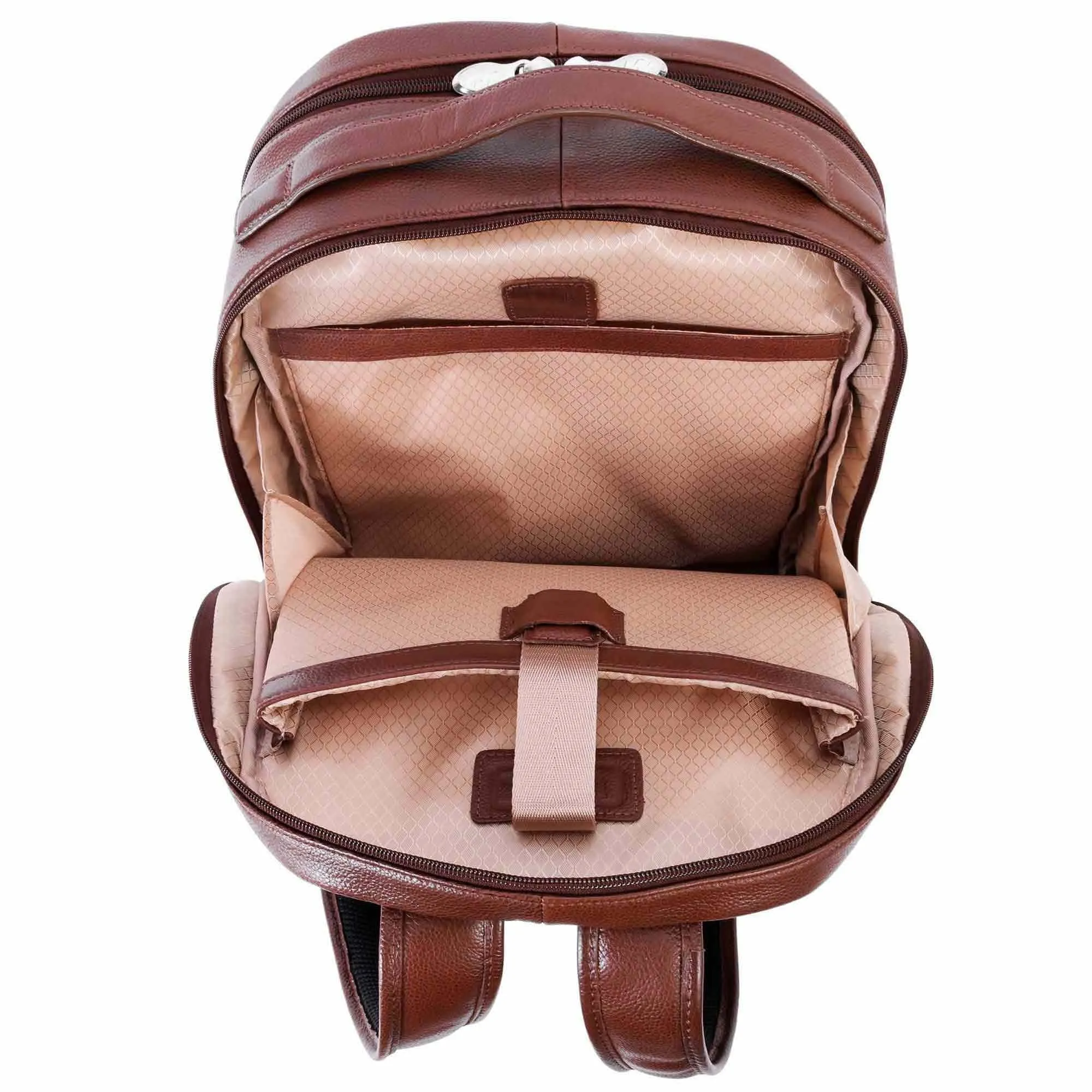 McKlein USA Parker 15" Leather Dual Compartment Laptop Backpack