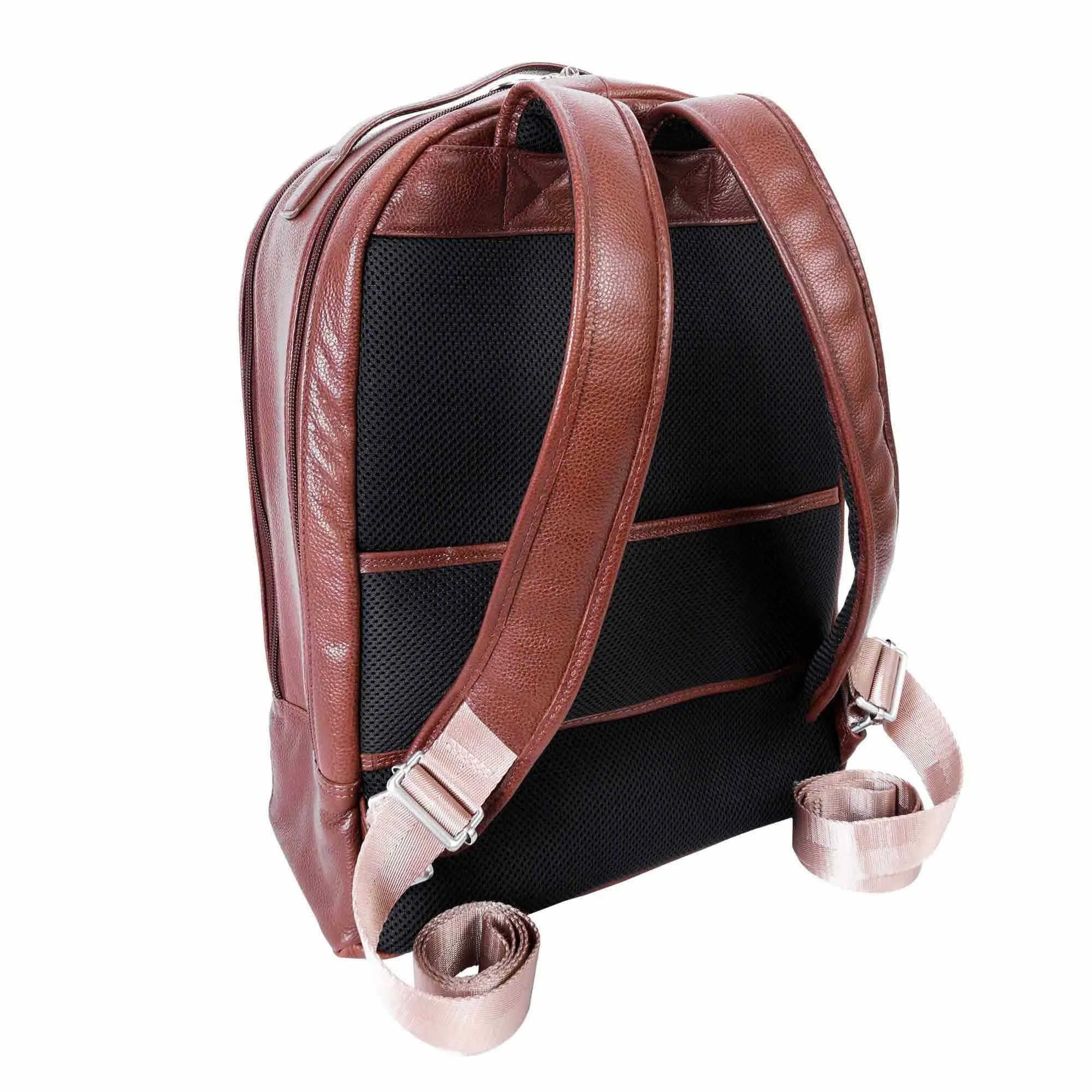 McKlein USA Parker 15" Leather Dual Compartment Laptop Backpack