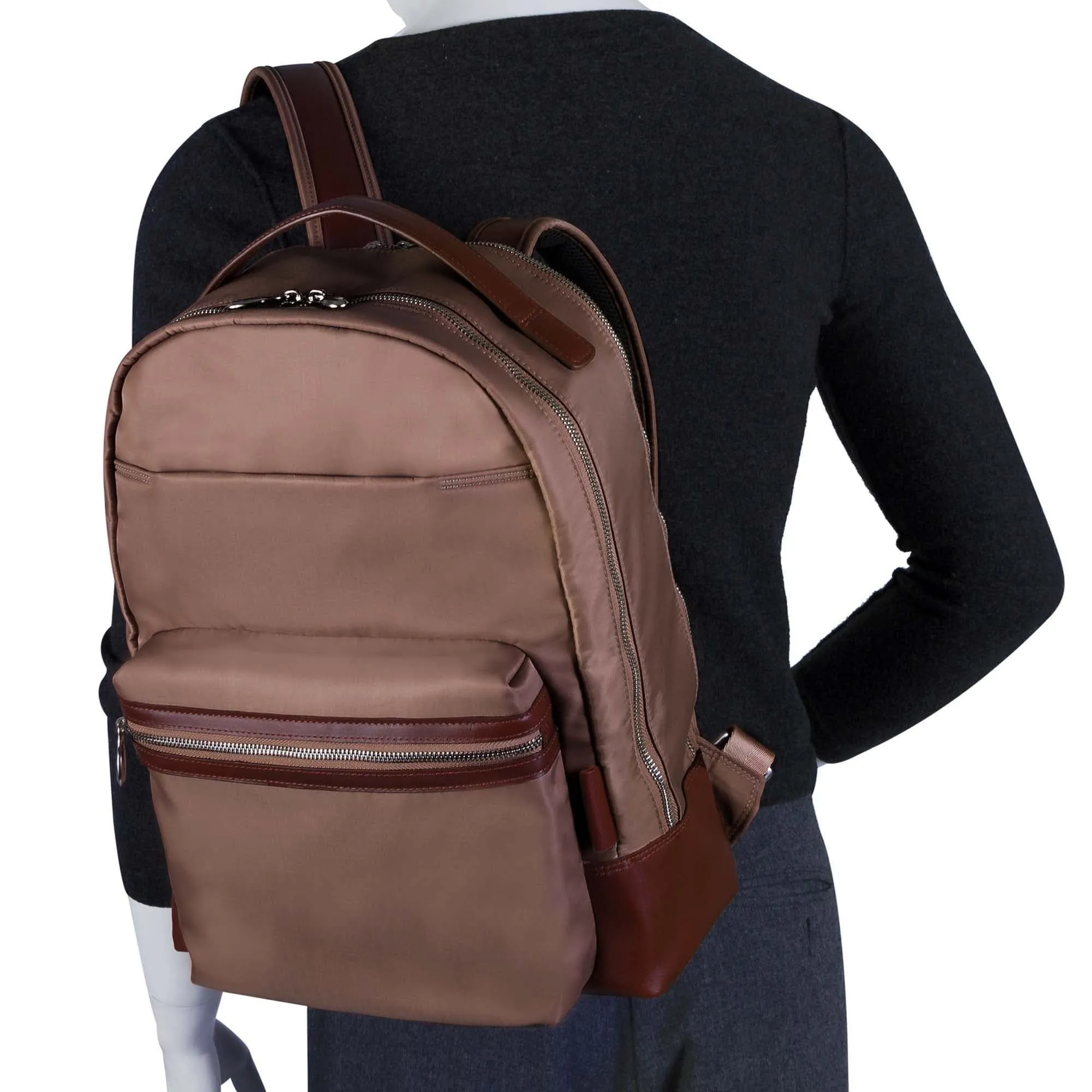 McKlein USA Parker Nylon Dual Compartment Laptop Backpack