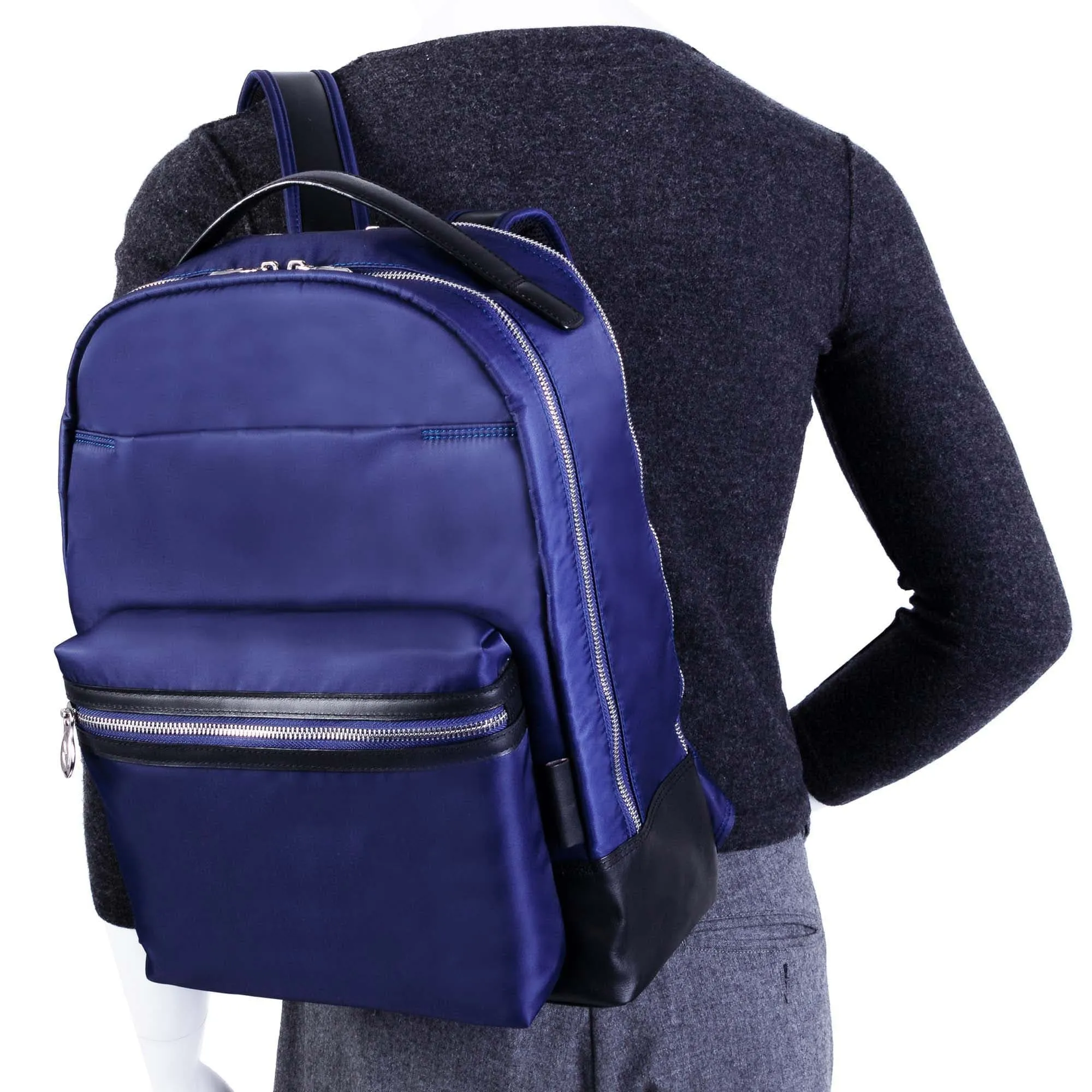 McKlein USA Parker Nylon Dual Compartment Laptop Backpack